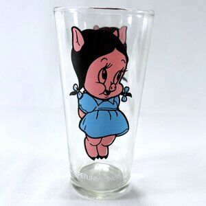Vintage 1973 Warner Bros Looney Tunes Petunia Pig‎ Pepsi Collector Series Glass